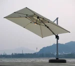 Large Cantilever Umbrella with Solar Light GU0111S/3X4M/White