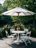 Centre Pole Teak Umbrella GU1003TEAK/D270 - Image 7