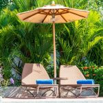 Centre Pole Garden Umbrella Teak Wood GU1003TEAK/D250