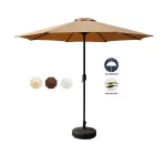 Centre Pole Garden Umbrella GU1003/D270/Khaki - Image 3