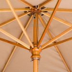 Centre Pole Garden Umbrella Teak Wood GU1003TEAK/D250 - Image 5