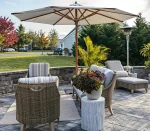 Centre Pole Garden Umbrella Teak Wood GU1003TEAK/D250 - Image 2