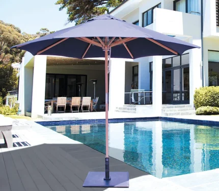 Centre Pole Garden Umbrella Teak Wood GU1003TEAK/D250