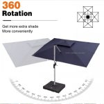 Large Cantilever Parasol GU1080/3.5X3.5M/Khaki - Image 2