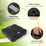 Side Pole Cantilever Umbrella Base SPWB100L - Image 2